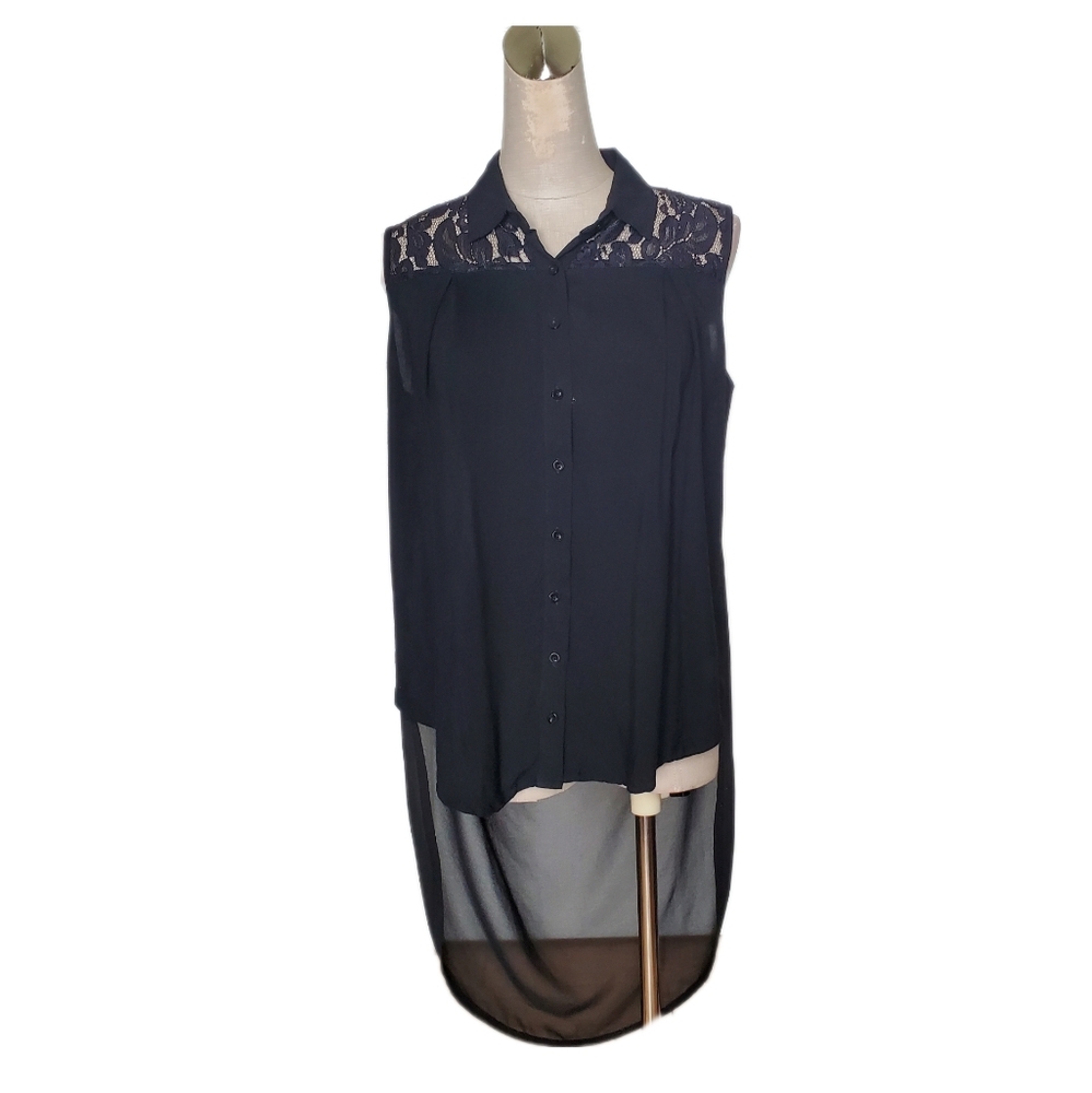 i.joah Women's sleeveless Blouse Sz L
